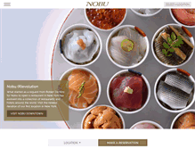 Tablet Screenshot of noburestaurants.com